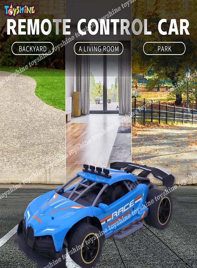 توي شاين سيارة سباق توي شاين بمقياس 1:16، سيارة رياضية فائقة تعمل بجهاز تحكم عن بعد، مزودة بإطارات مطاطية، وجهاز تحكم عن بعد بمقبض، وهيكل نحيف، وقابلة لإعادة الشحن، لون أزرق - Image 3